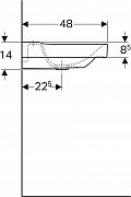 Раковина Geberit Xeno2 90 500.533.01.1