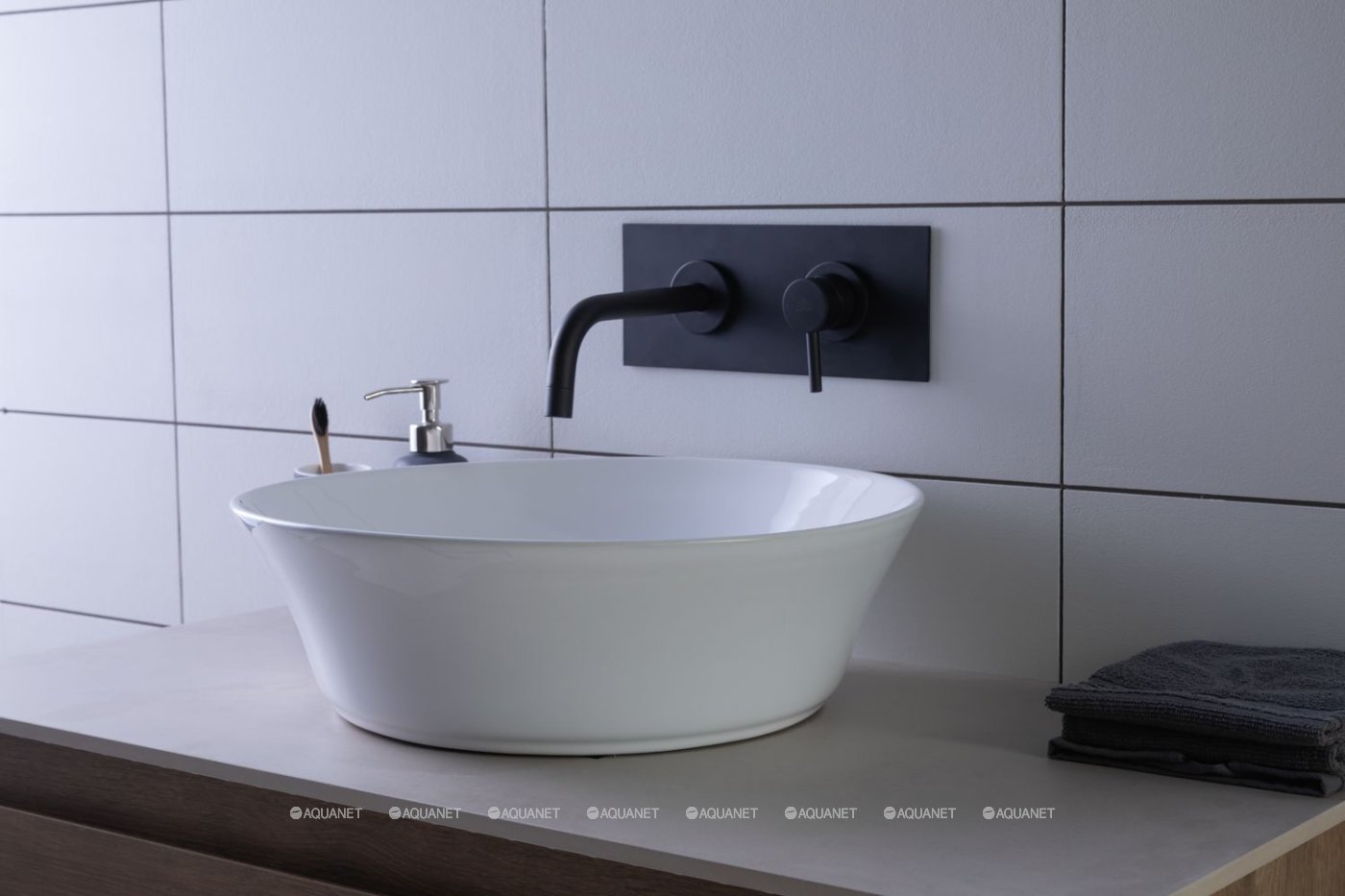 Раковина накладная Aquanet Smart-1 42